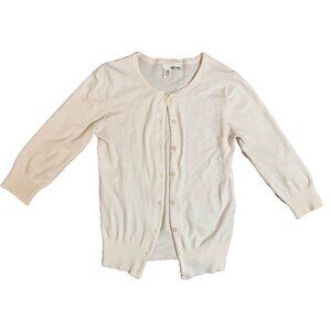 Vintage white cardigan with mother-of-pearl buttons from Abound